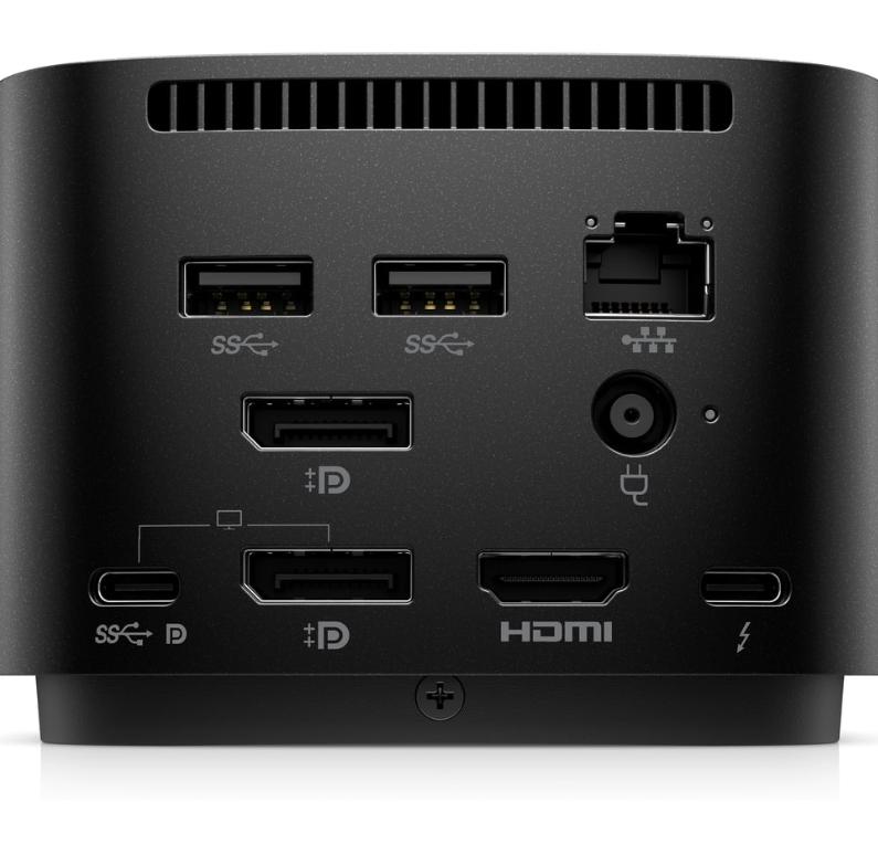 HP Thunderbolt G4 280W Dock met combo kabel, Ophalen of Verzenden, Zo goed als nieuw, HDMI, Zonder harde schijf