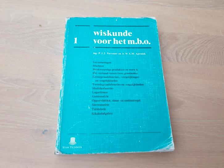 Wiskunde voor het M.B.O. deel 1 - Stam Techniek, Boeken, Schoolboeken, Gelezen, Wiskunde A, Overige niveaus, Ophalen of Verzenden