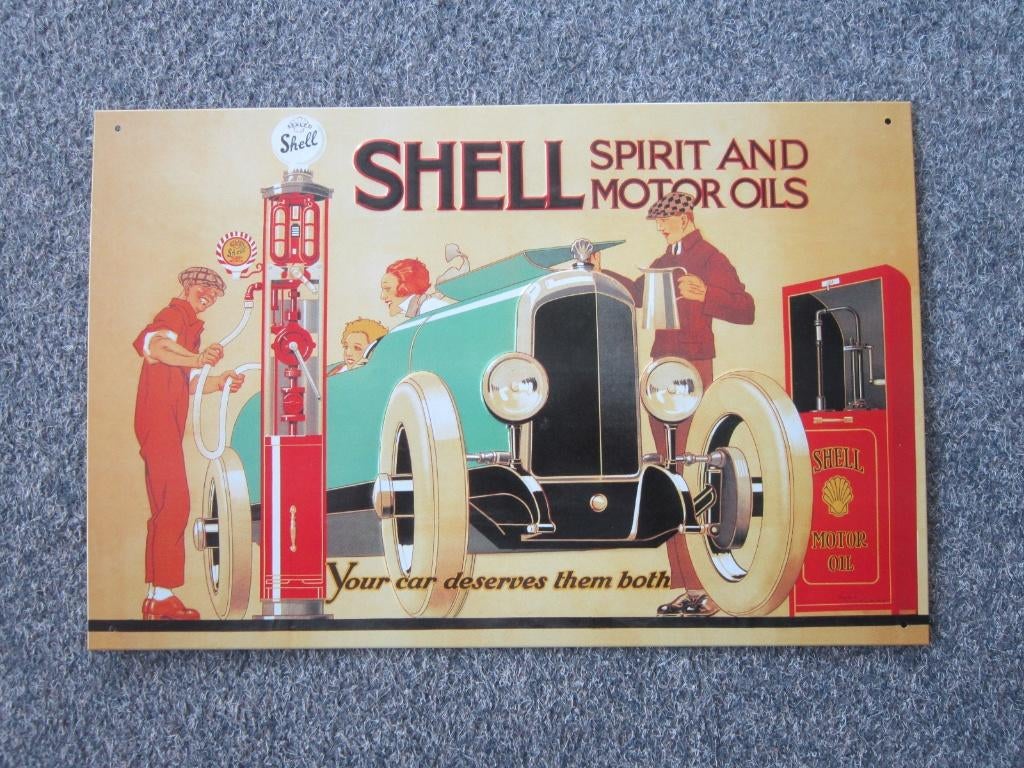 SHELL BLIKKEN RECLAMEBORDEN, Verzamelen, Merken en Reclamevoorwerpen, Ophalen, Nieuw, Reclamebord