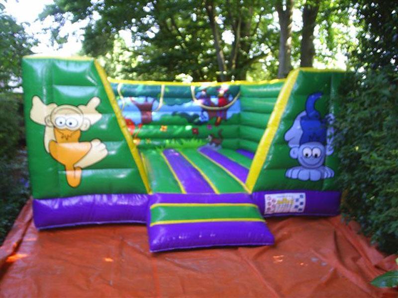 Opblaasbaar Springkasteel met Jungle Thema, Ophalen of Verzenden, Gebruikt