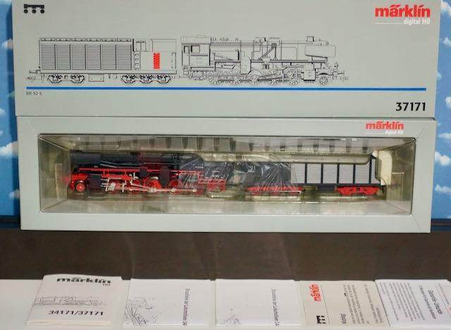 Märklin H0 37171 Dampflok BR 52 1911 DB Kondenstender Rarit, Wisselstroom, Locomotief, Nieuw, Ophalen of Verzenden