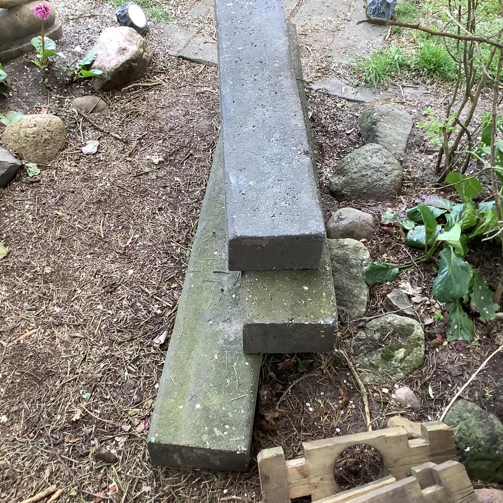 Betonbielzen gratis af te halen, Tuin en Terras, Ophalen, Gebruikt, Beton, Overige typen