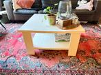 Steigerhouten witte salon tafel 80x80x44,5 cm hoog, Huis en Inrichting, Tafels | Salontafels, Ophalen, Gebruikt, 100 tot 150 cm