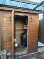 2-persoons sauna met Harvia houtkachel, Ophalen of Verzenden, Gebruikt, Fins of Traditioneel, Complete sauna