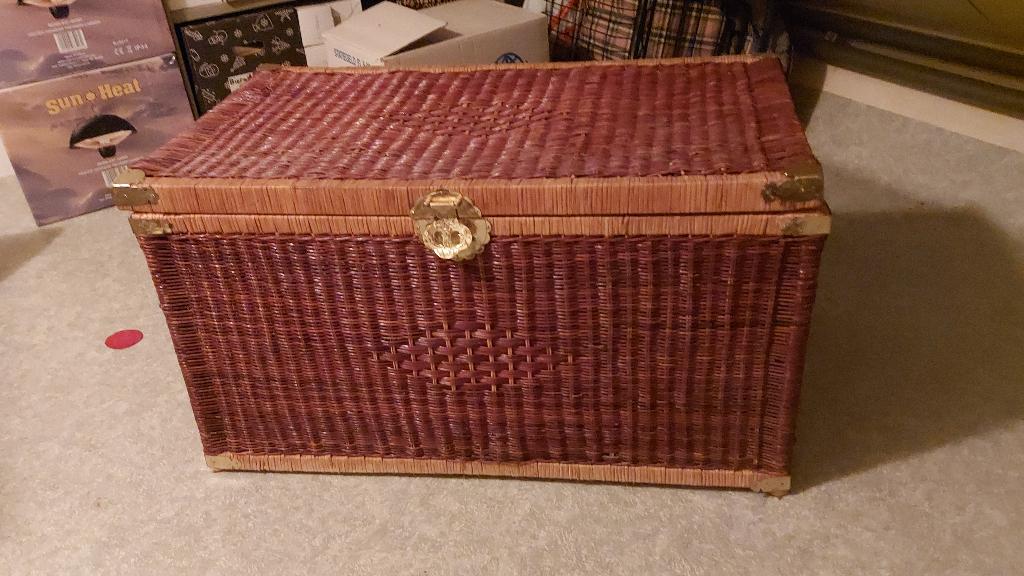 rieten kist, Ophalen, Minder dan 50 cm, Gebruikt, 50 tot 100 cm