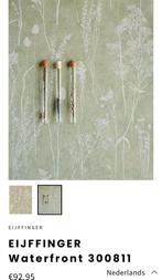 Zacht groen behang eijffinger 35,00 per rol, Huis en Inrichting, Stoffering | Behang, Ophalen of Verzenden, 10 tot 25 m², Groen