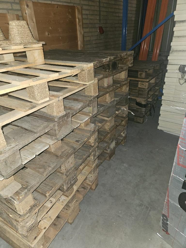 Europallet, Doe-het-zelf en Verbouw, Hout en Planken, Ophalen, Gebruikt, 25 tot 50 mm, Pallet