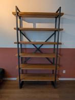 Wandmeubel massief eiken en staal, Ophalen, 25 tot 50 cm, Minder dan 150 cm, 200 cm of meer