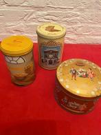 3 regionale vintage blikken, Ophalen of Verzenden, Gebruikt, Koek(jes)