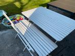 Tuin bankje met tafel ikea, Ophalen, Gebruikt