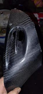 Zip waved carbon bougiekap, Ophalen of Verzenden