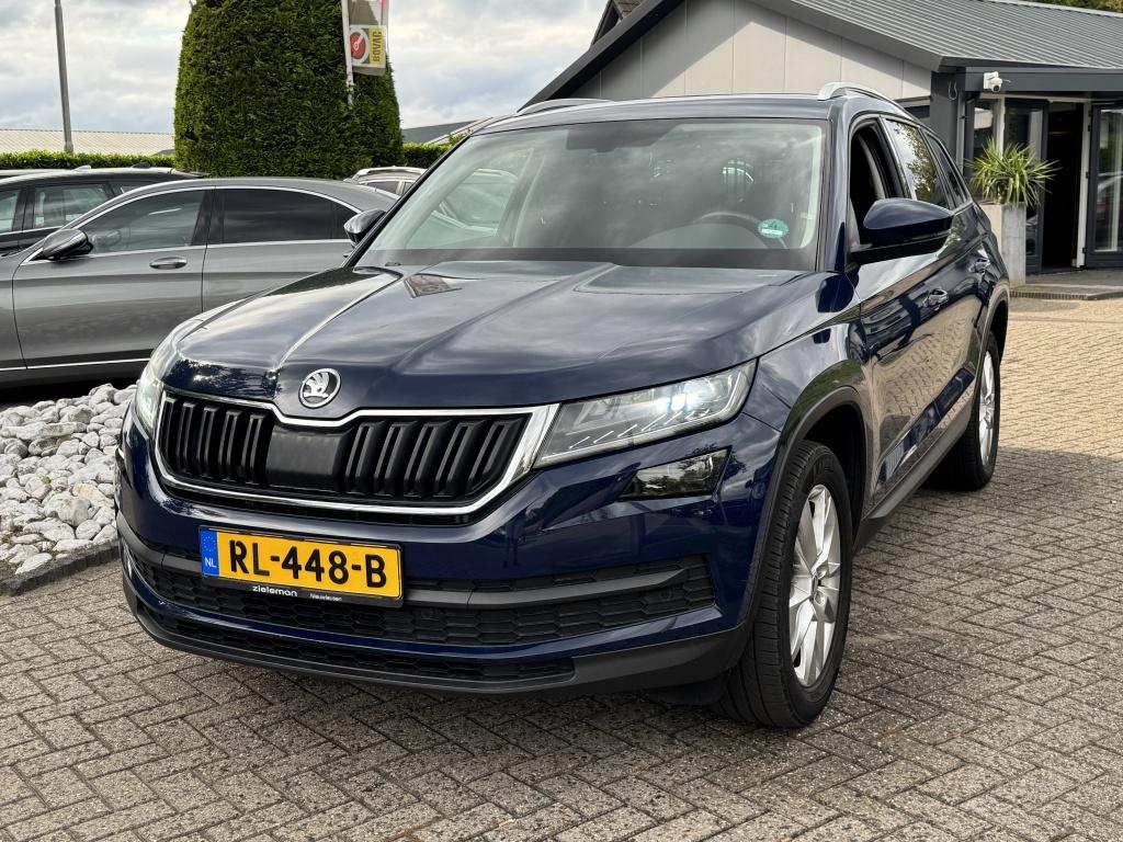Skoda Kodiaq 1.4 TSI 7-Persoons 2018 Trekhaak Xenon Navi Tig, Auto's, Voorwielaandrijving, Gebruikt, 4 cilinders, Blauw