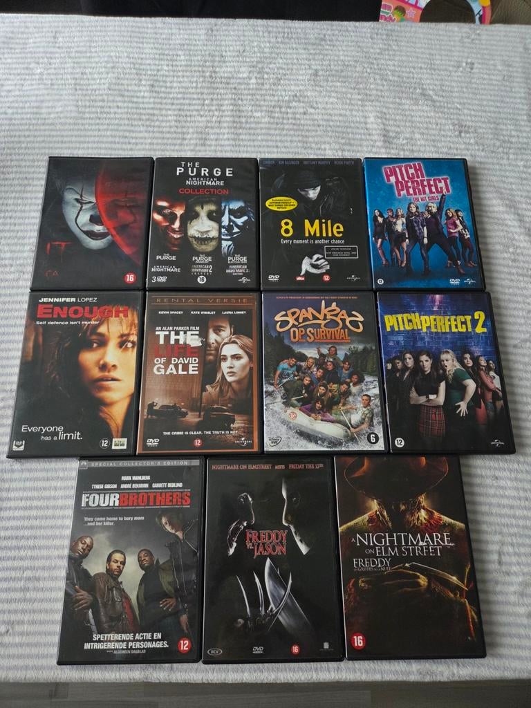 Diverse DVD's te koop: horror, actie, komedie en meer!, Vanaf 16 jaar, Ophalen of Verzenden, Gebruikt, Boxset