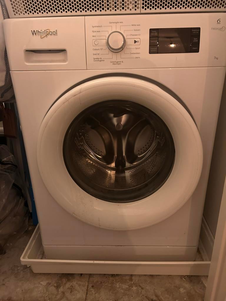 Whirlpool Wasmachine, Witgoed en Apparatuur, Ophalen, Gebruikt, Voorlader, Kort programma