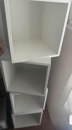 Eket wit 4 x met ophangrails van ikea, Ophalen, Gebruikt