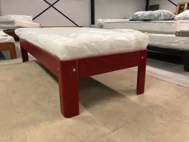 Auping 1 persoons bed kersen, Huis en Inrichting, Slaapkamer | Bedden, Gebruikt, Eenpersoons, 90 cm, 200 cm, Hout, Overige kleuren