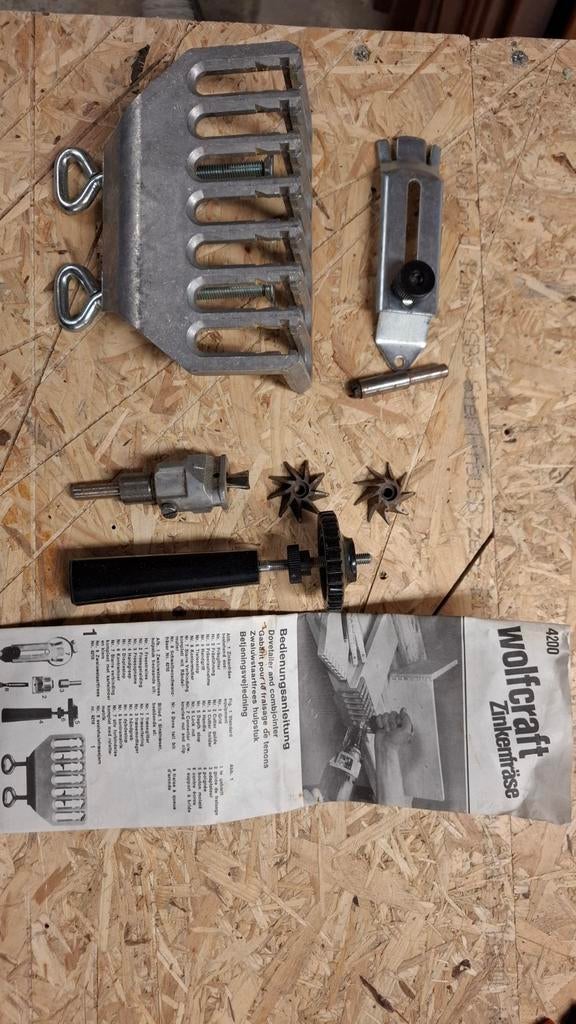 Wolfcraft Zwaluwstaartfrees hulpstuk 4200, Ophalen of Verzenden, Gebruikt, Lamellenfrees, Wolfcraft