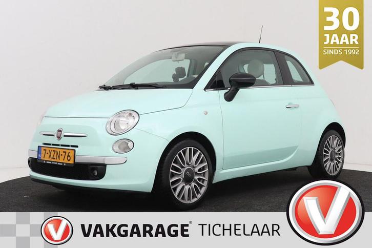 Fiat 500 0.9 TwinAir Turbo Cult | Panoramadak | Org NL | Nav, Auto's, Fiat, Bedrijf, Te koop, ABS, Airbags, Airconditioning, Bluetooth