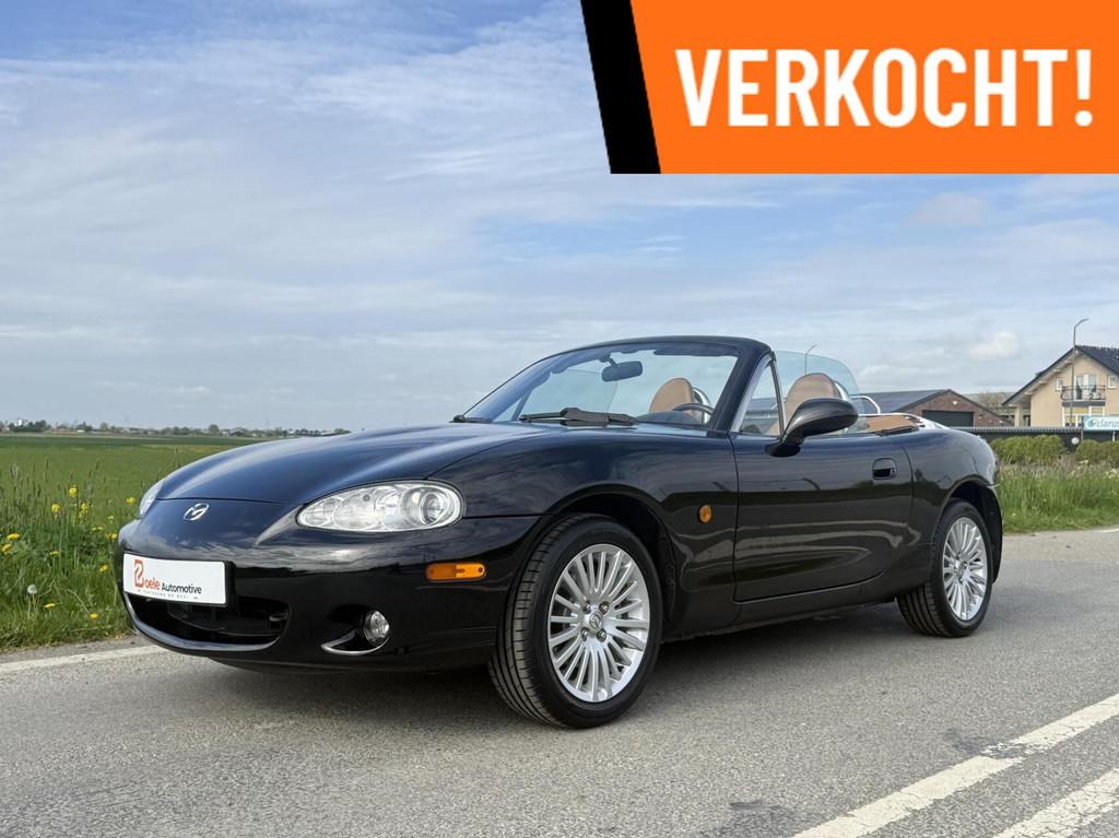 Mazda MX-5 1.6 NB-FL Impuls / Airco / Roestvrij / Leder, Achterwielaandrijving, 4 cilinders, Cabriolet, Zwart
