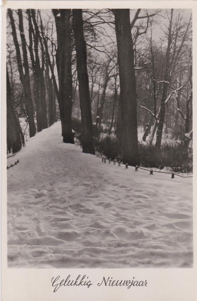 kerst sneeuw nieuwjaar 1947 mooi sneeuw pad, Verzamelen, Ansichtkaarten | Nederland, Noord-Brabant, Voor 1920, Ophalen of Verzenden