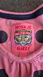 Z8 Jurkje Maat 128/134 met stippen en rouches, Gebruikt, Meisje, Z8, Ophalen of Verzenden