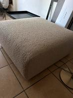 HK Living Jax Boucle beige hocker, Huis en Inrichting, Banken | Voetenbanken en Poefen, Ophalen of Verzenden, Nieuw