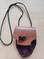 Leren geldbuidel - 14 cm hoog, Hobby en Vrije tijd, Kostuums, Theaterbenodigdheden en LARP, Ophalen of Verzenden, Gebruikt