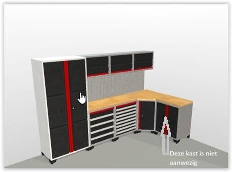 HBM Deluxe Proffesionele Gereedschaps wand en kasten, Ophalen, Gebruikt