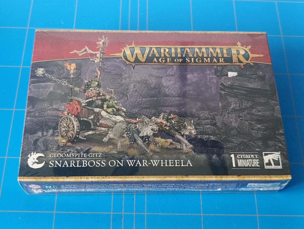 Warhammer Age of Sigmar Snarlboss on War Wheela AoS, Warhammer, Ophalen of Verzenden, Zo goed als nieuw, .