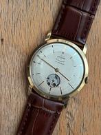 Vintage Enicar handopwinder heren double, Overige merken, Polshorloge, 1930 tot 1960, Ophalen of Verzenden