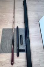 Snookerkeu GBL 1248 met koffer en verlengstukken, Ophalen of Verzenden, Zo goed als nieuw, Keu of Ballen