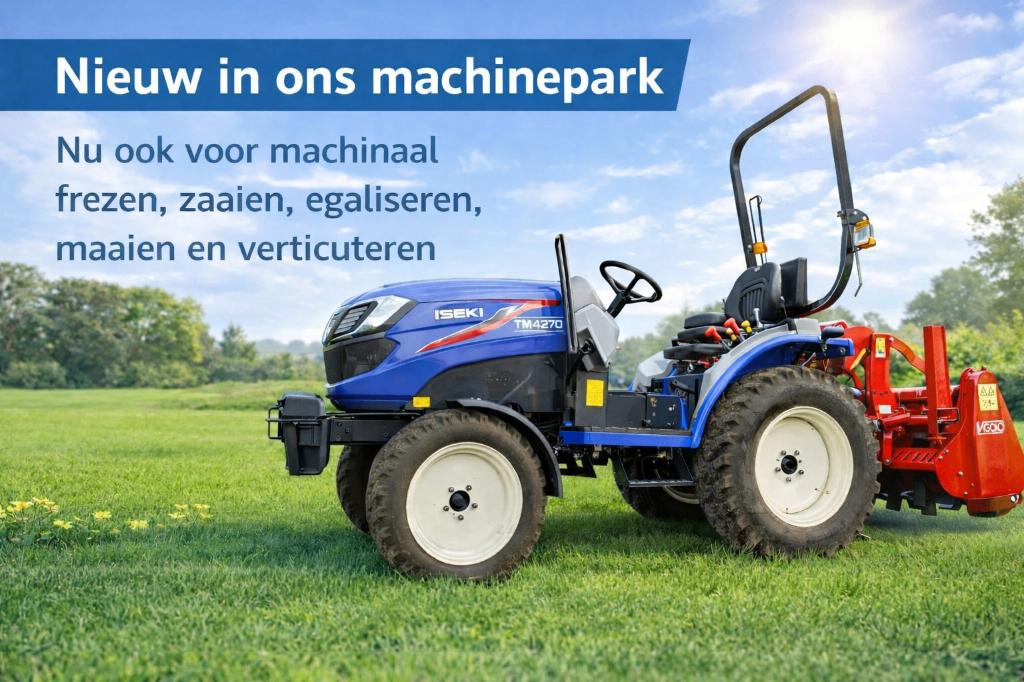 Machinaal frezen, egaliseren, zaaien, verticuteren, maaien, Ophalen of Verzenden, Nieuw