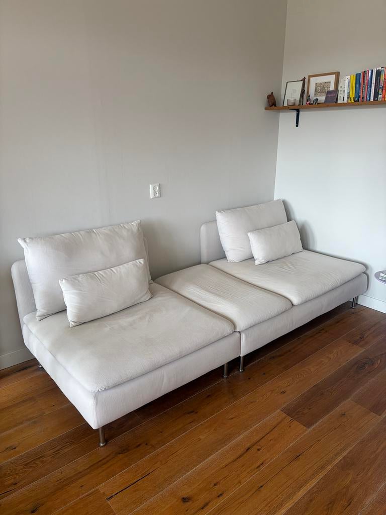 IKEA Söderhamn bank met hoezen van Bemz, Ophalen, Gebruikt, 150 tot 200 cm, Tweepersoons