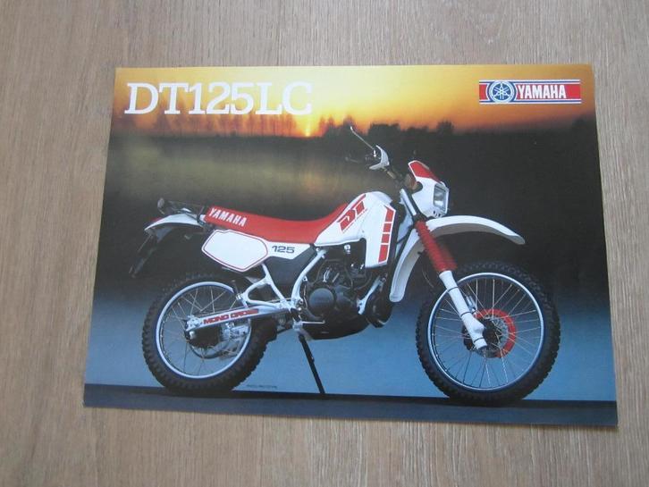 Yamaha DT 125 LC brochure folder 1987, Motoren, Handleidingen en Instructieboekjes, Yamaha, Ophalen of Verzenden