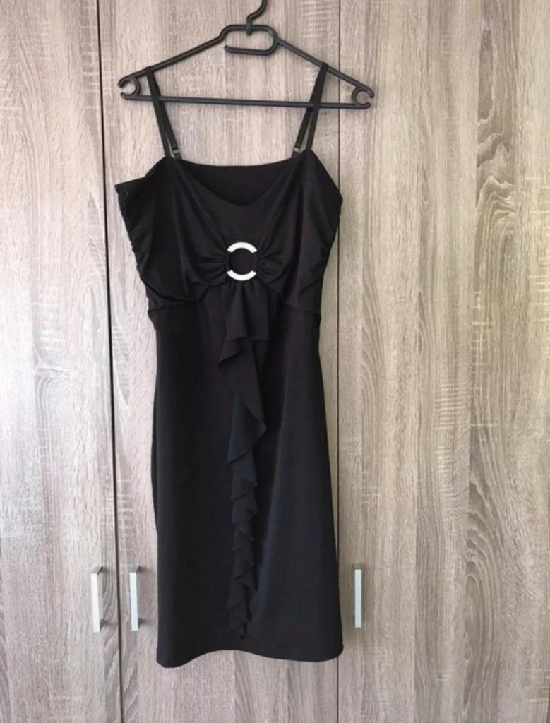 Feestelijke (gala)jurk van Biaginni, Kleding | Dames, Zwart, Ophalen of Verzenden, Zo goed als nieuw, Knielengte