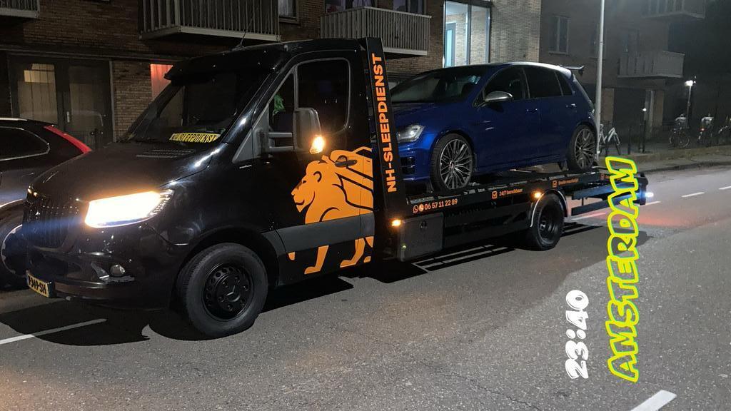 Auto transporteur Berging takeldienst Depannage sleepdienst., Ophalen