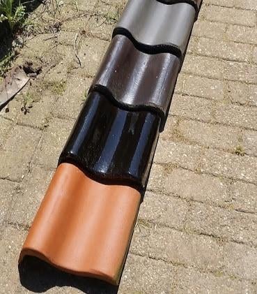 Dakpannen kant gevel rand pannen, Ophalen, Steen of Klei, Nieuw, 15 m² of meer