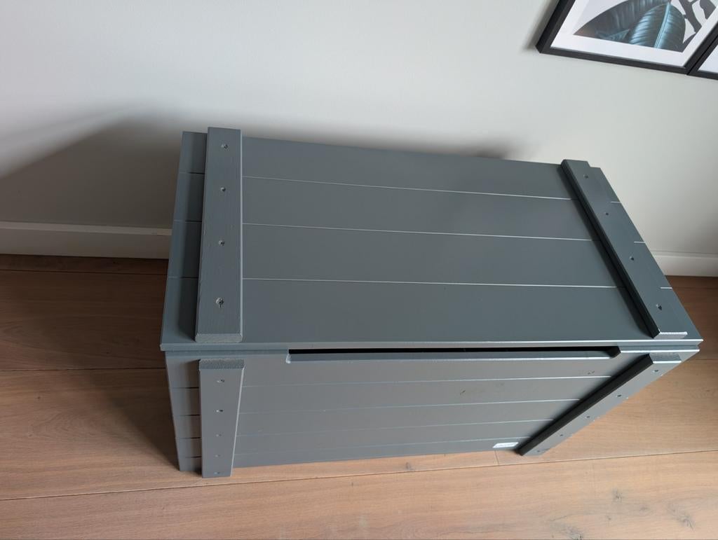 Mooie antracietgrijze opbergkist, Ophalen