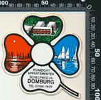 Sticker: Ruimzicht Appartementen - Domburg, Ophalen of Verzenden, Zo goed als nieuw, Bedrijf of Vereniging