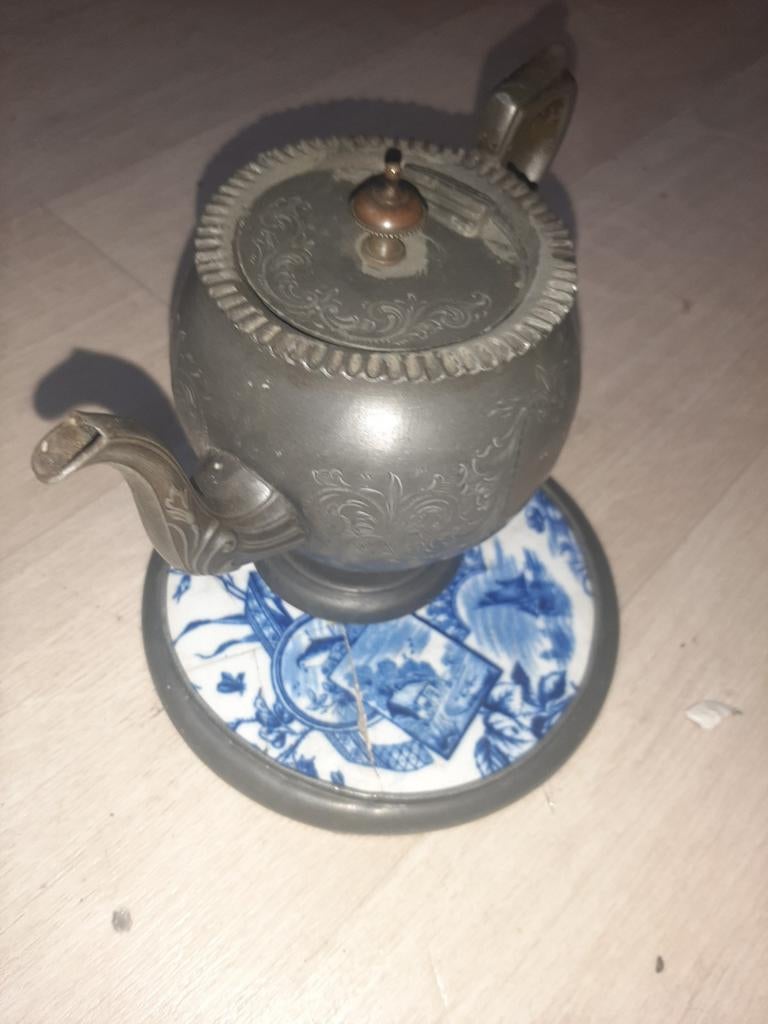 Antiek  tin stel  1877/1900, Verzenden