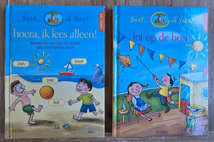 2 x AVI Start - Ssst ik lees, Boeken, Kinderboeken | Jeugd | onder 10 jaar, Zo goed als nieuw, Fictie algemeen, Ophalen of Verzenden