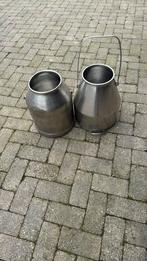 RVS kannen, Tuin en Terras, Overige materialen, Rond, Ophalen of Verzenden, Zo goed als nieuw