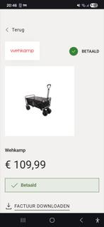 ZGAN Bolderkar - Slechts 1 keer gebruikt!, Ophalen of Verzenden, Opvouwbaar, Zo goed als nieuw