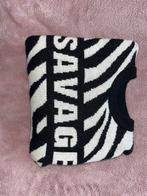 Zwart-witte trui met print, Ophalen of Verzenden, Zo goed als nieuw, Maat 34 (XS) of kleiner, Zwart