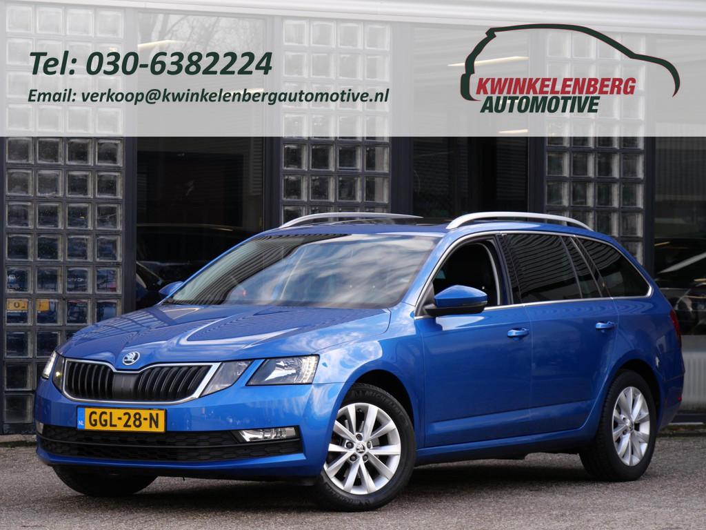 Skoda Octavia COMBI 1.0TSi PANORAMADAK/ ELEKT. KLEP/ ADAPTIV, Auto's, Stof, Gebruikt, Blauw, Handgeschakeld