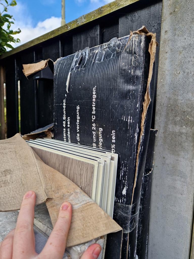 4 pakken PVC vloerdelen, houtkleur, Huis en Inrichting, Stoffering | Vloerbedekking, Ophalen