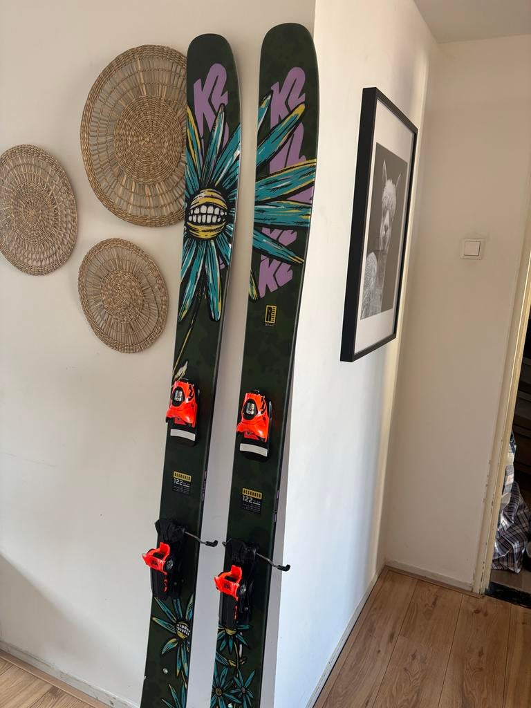 K2 Reckoner 122 Twintips 191cm - Poeder Ski's, Sport en Fitness, Skiën en Langlaufen, 180 cm of meer, Zo goed als nieuw, Skiën