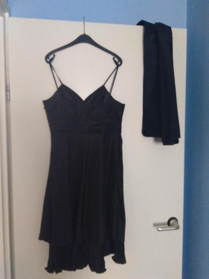 Galajurk zwart, Kleding | Dames, Gelegenheidskleding, Zo goed als nieuw, Galajurk, Maat 36 (S), Zwart, Ophalen of Verzenden