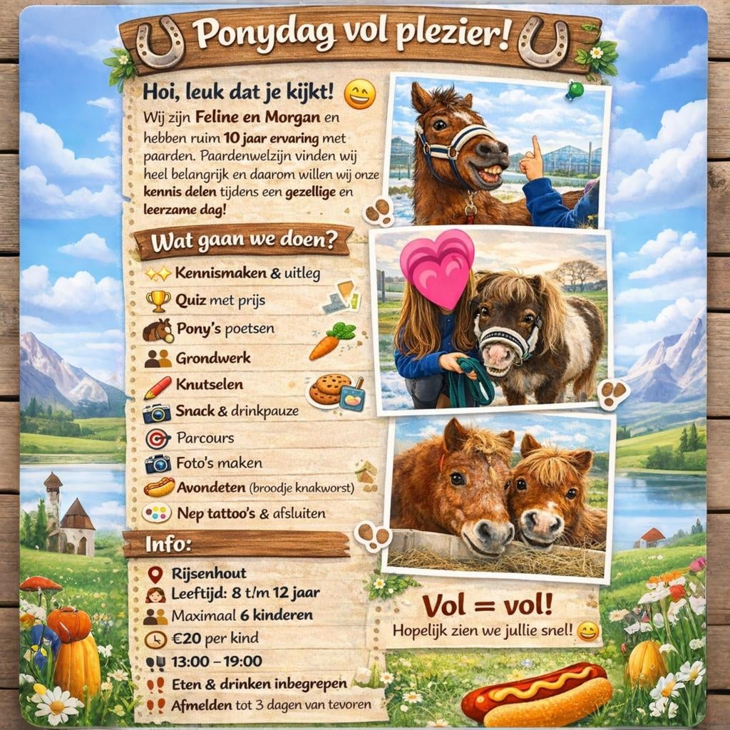 Pony dag over paardenwelzijn, Ophalen of Verzenden, Zo goed als nieuw