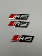3x - Audi RS stuur logo 3D badge embleem sticker set nieuw, Ophalen of Verzenden, H, H, H